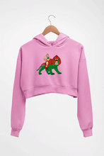 Load image into Gallery viewer, heman Crop HOODIE FOR WOMEN-Light Baby Pink-Ektarfa.online
