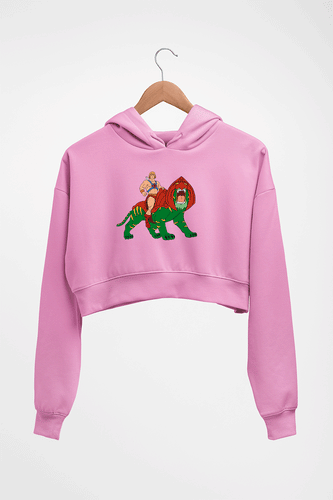heman Crop HOODIE FOR WOMEN-Light Baby Pink-Ektarfa.online
