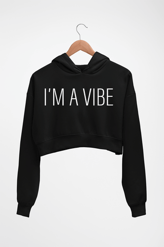 Vibe Crop HOODIE FOR WOMEN-Black-Ektarfa.online