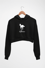 Load image into Gallery viewer, Deftones Crop HOODIE FOR WOMEN-Black-Ektarfa.online
