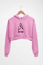 Load image into Gallery viewer, star trek Crop HOODIE FOR WOMEN-Light Baby Pink-Ektarfa.online
