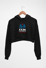 Load image into Gallery viewer, IIM Jammu Crop HOODIE FOR WOMEN-Black-Ektarfa.online

