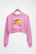 Load image into Gallery viewer, Taco Crop HOODIE FOR WOMEN-Light Baby Pink-Ektarfa.online
