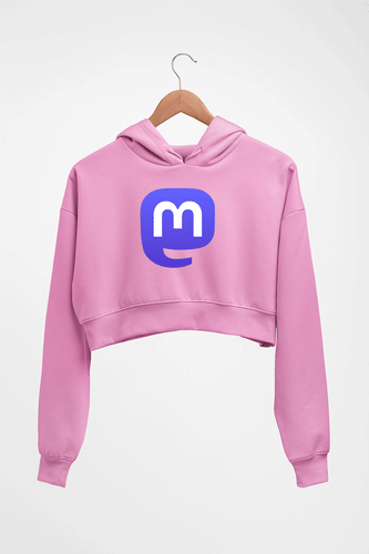 Mastodon Crop HOODIE FOR WOMEN-Light Baby Pink-Ektarfa.online