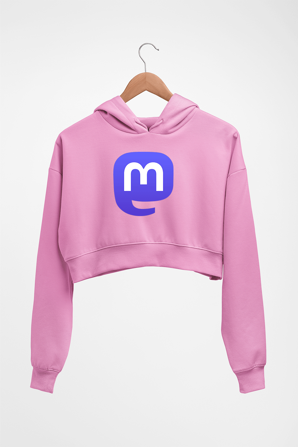 Mastodon Crop HOODIE FOR WOMEN-Light Baby Pink-Ektarfa.online