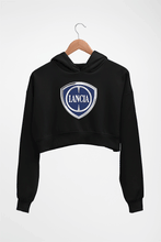 Load image into Gallery viewer, Lancia Crop HOODIE FOR WOMEN-Black-Ektarfa.online
