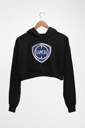 Lancia Crop HOODIE FOR WOMEN-Black-Ektarfa.online
