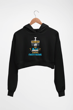 Load image into Gallery viewer, Artificial intelligence (AI) Aai Crop HOODIE FOR WOMEN-Black-Ektarfa.online
