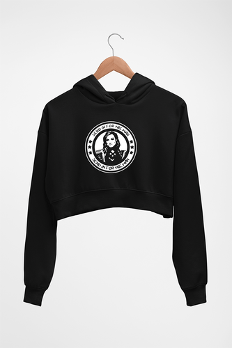 becky lynch Crop HOODIE FOR WOMEN-Black-Ektarfa.online