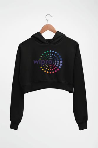 Wipro Crop HOODIE FOR WOMEN-Black-Ektarfa.online