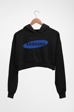 Load image into Gallery viewer, Samsung Crop HOODIE FOR WOMEN-Black-Ektarfa.online
