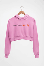 Load image into Gallery viewer, modern family Crop HOODIE FOR WOMEN-Light Baby Pink-Ektarfa.online

