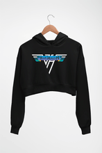 Load image into Gallery viewer, van halen Crop HOODIE FOR WOMEN-Black-Ektarfa.online
