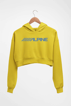 Load image into Gallery viewer, Alpine Crop HOODIE FOR WOMEN-Mustard Yellow-Ektarfa.online
