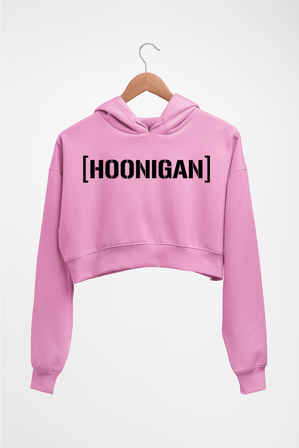 hoonigan Crop HOODIE FOR WOMEN-Light Baby Pink-Ektarfa.online