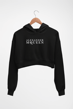 Load image into Gallery viewer, alexander mcqueen Crop HOODIE FOR WOMEN-Black-Ektarfa.online
