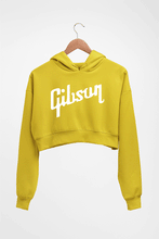 Load image into Gallery viewer, gibson Crop HOODIE FOR WOMEN-Mustard Yellow-Ektarfa.online
