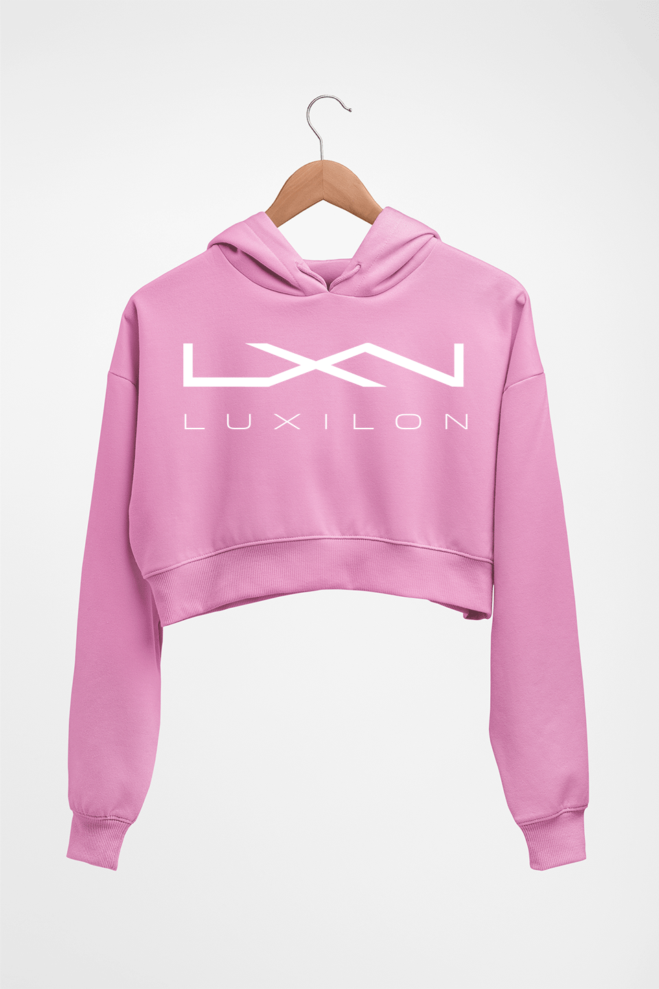 luxilon Crop HOODIE FOR WOMEN-Light Baby Pink-Ektarfa.online