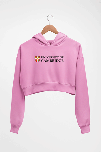 Cambridge University Crop HOODIE FOR WOMEN-Light Baby Pink-Ektarfa.online