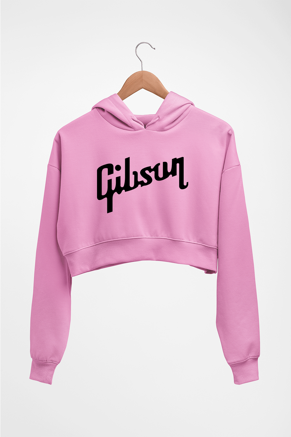 gibson Crop HOODIE FOR WOMEN-Light Baby Pink-Ektarfa.online