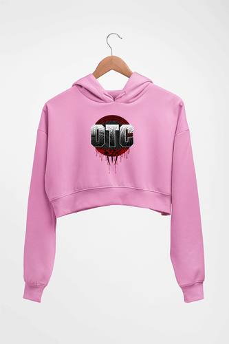 otc roman reigns WWE Crop HOODIE FOR WOMEN-Light Baby Pink-Ektarfa.online