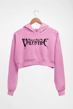 Load image into Gallery viewer, Bullet for My Valentine Crop HOODIE FOR WOMEN-Light Baby Pink-Ektarfa.online
