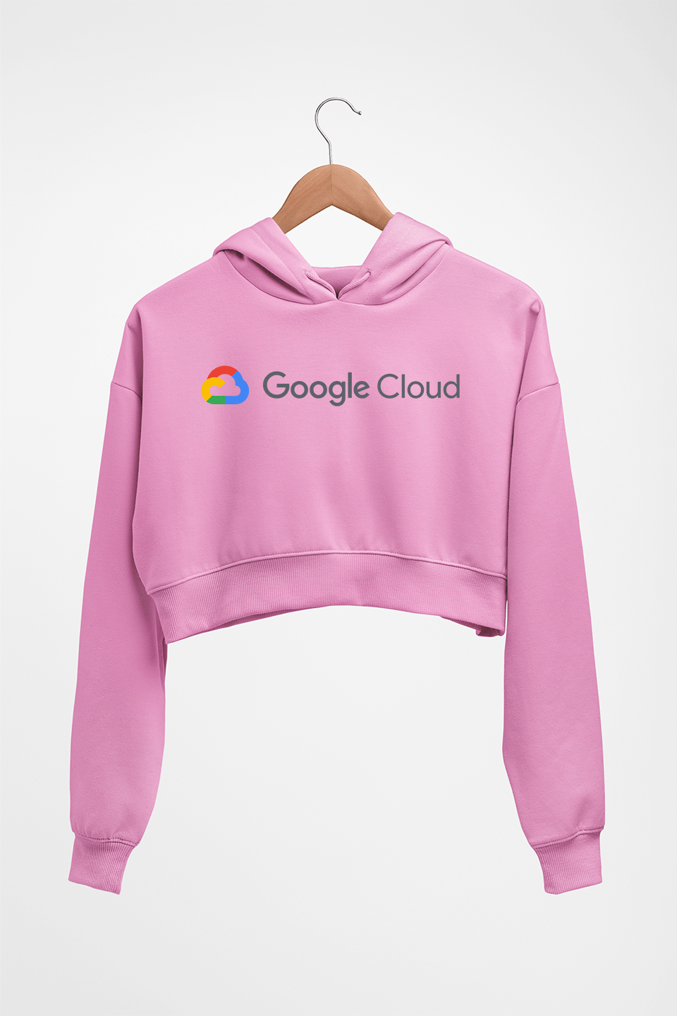 google cloud Crop HOODIE FOR WOMEN-Light Baby Pink-Ektarfa.online