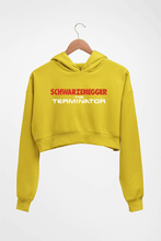 Load image into Gallery viewer, terminator Crop HOODIE FOR WOMEN-Mustard Yellow-Ektarfa.online
