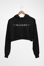 Load image into Gallery viewer, Mansory Crop HOODIE FOR WOMEN-Black-Ektarfa.online
