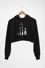 Load image into Gallery viewer, isro Crop HOODIE FOR WOMEN-Black-Ektarfa.online
