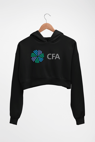 CFA Crop HOODIE FOR WOMEN-Black-Ektarfa.online