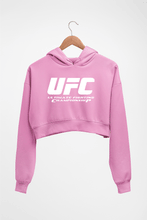 Load image into Gallery viewer, UFC Crop HOODIE FOR WOMEN-Light Baby Pink-Ektarfa.online
