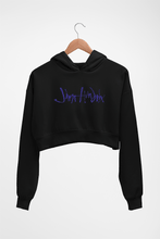 Load image into Gallery viewer, Jimi Hendrix Crop HOODIE FOR WOMEN-Black-Ektarfa.online
