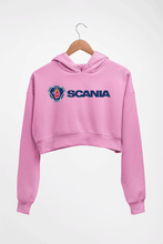 Load image into Gallery viewer, Scania Crop HOODIE FOR WOMEN-Light Baby Pink-Ektarfa.online
