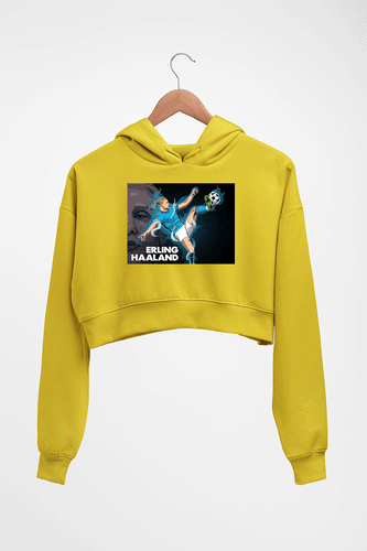erling haaland Crop HOODIE FOR WOMEN-Ektarfa.online