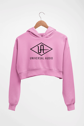 universal audio Crop HOODIE FOR WOMEN-Light Baby Pink-Ektarfa.online