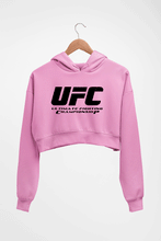 Load image into Gallery viewer, UFC Crop HOODIE FOR WOMEN-Light Baby Pink-Ektarfa.online
