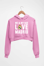 Load image into Gallery viewer, Love Real Madrid Crop HOODIE FOR WOMEN-Light Baby Pink-Ektarfa.online
