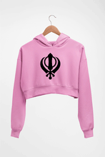 Load image into Gallery viewer, sikh Crop HOODIE FOR WOMEN-Light Baby Pink-Ektarfa.online
