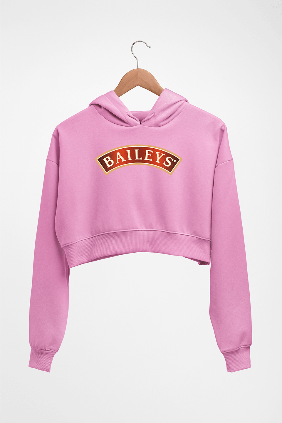 Baileys Crop HOODIE FOR WOMEN-Light Baby Pink-Ektarfa.online