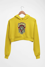 Load image into Gallery viewer, Gas Monkey Crop HOODIE FOR WOMEN-Mustard Yellow-Ektarfa.online
