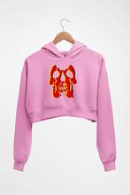 Load image into Gallery viewer, Deftones Skull Crop HOODIE FOR WOMEN-Light Baby Pink-Ektarfa.online
