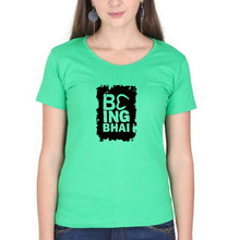 Load image into Gallery viewer, Being Bhai T-Shirt for Women-Flag Green-Ektarfa.online
