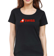 Load image into Gallery viewer, swiss T-Shirt for Women-Black-Ektarfa.online
