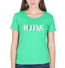 Load image into Gallery viewer, hustle T-Shirt for Women-flag green-Ektarfa.online
