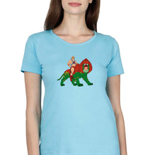 Load image into Gallery viewer, heman T-Shirt for Women-SkyBlue-Ektarfa.online
