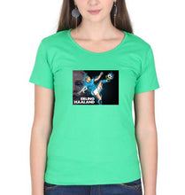 Load image into Gallery viewer, erling haaland T-Shirt for Women-Flag Green-Ektarfa.online
