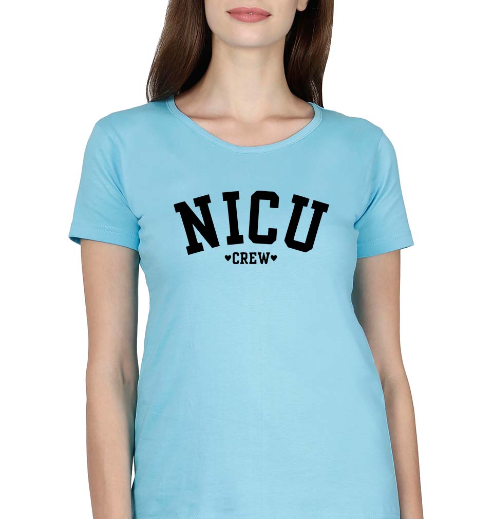 NICU crew T-Shirt for Women-SkyBlue-Ektarfa.online