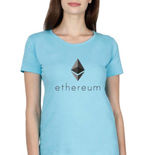Load image into Gallery viewer, Ethereum T-Shirt for Women-SkyBlue-Ektarfa.online
