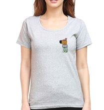 Load image into Gallery viewer, Chill guy T-Shirt for Women-Grey Melange-Ektarfa.online
